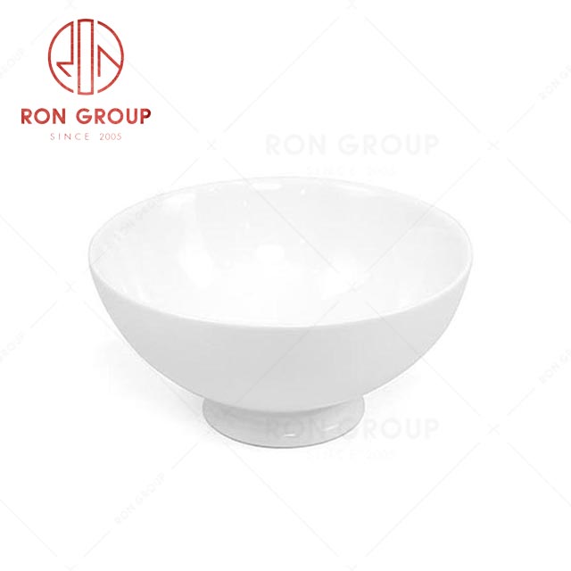 RN0037P06393 Wholesale High Quality Classic White Ceramic Bowl