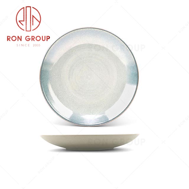 RN0041P01360-67  Hot Selling High Quality Elegant Coarse Ceramic Soup Plate