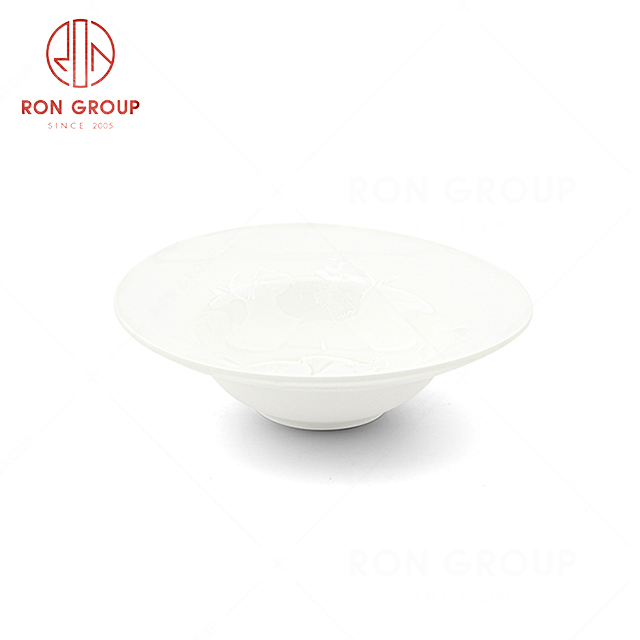 RN0660P00100  Hot Sale High Quality  Exquisite Ceramic Hat-shape Plate