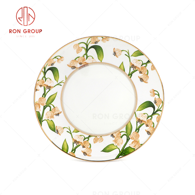 RN0203P00100 Wholesale High Quality Chinaese Style Bone China Plate