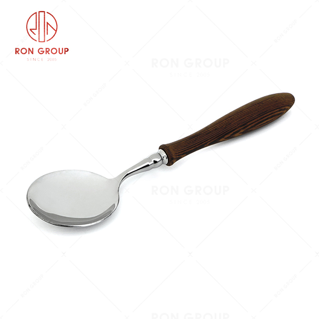 RN0178E00245 Hot Sale High Quality  Stainless Steel Cutlery Sakura Series-- Soup Spoon 