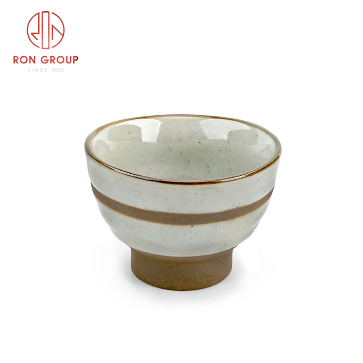 Good price custom Japanese Korea style tea cup ceramic drinkware Asian style dinnerware set