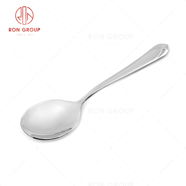 RN0050E01690 Wholesale High Quality Exquisite and Practical Silver Stainless Steel Spoon