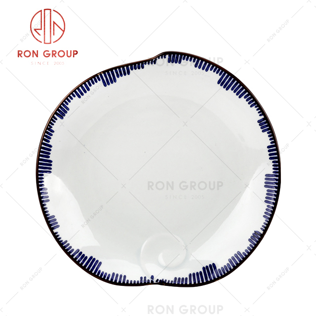 Anti scalding irregular design restaurant movable tableware high quality hotel plate