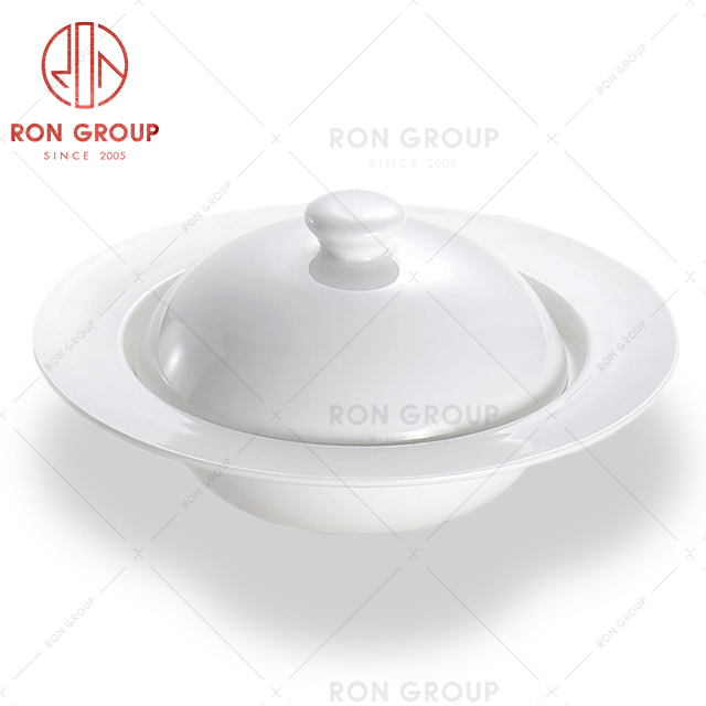 Amazon top selling royal porcelain dinnerware sets for sale round soup bowl