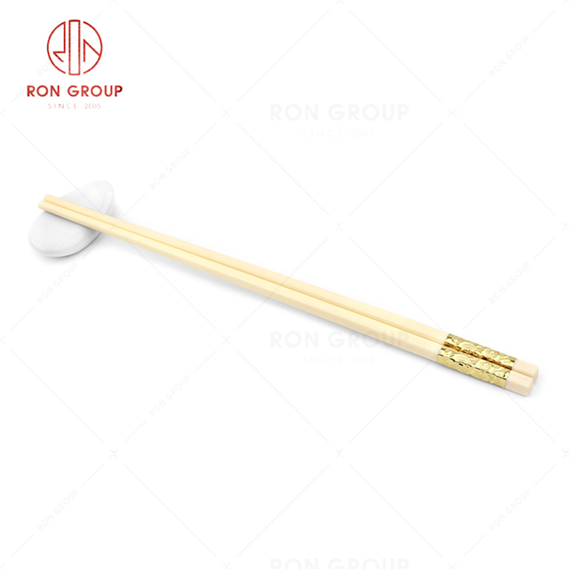 RN0573S00174  Wholesale Asian Style  Solid Reusable Delicate Alloy Chopsticks