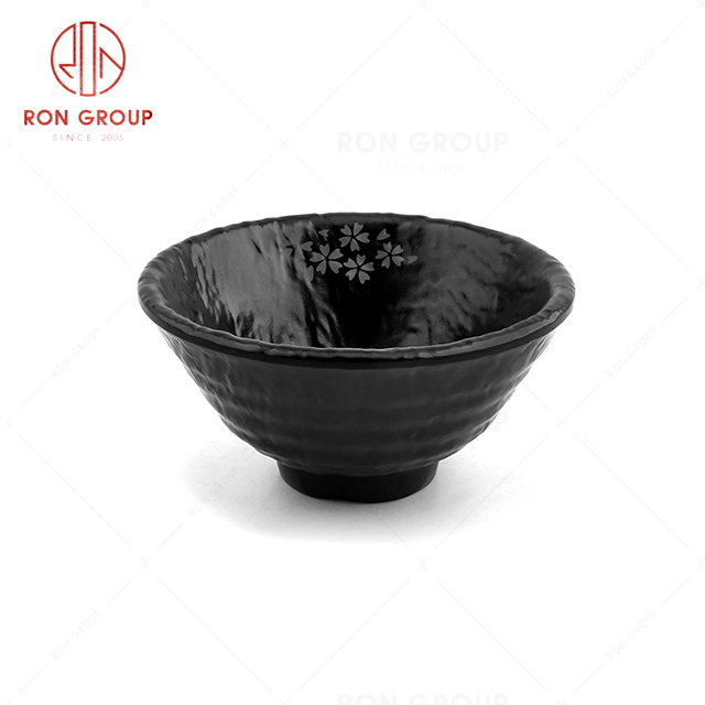 Beautiful unique design restaurant sakura pattern tableware rounded bowl