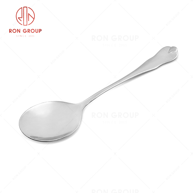 RN0050E01935 Wholesale High Quality Durable Silver Stainless Steel  Sub-dish Spoon