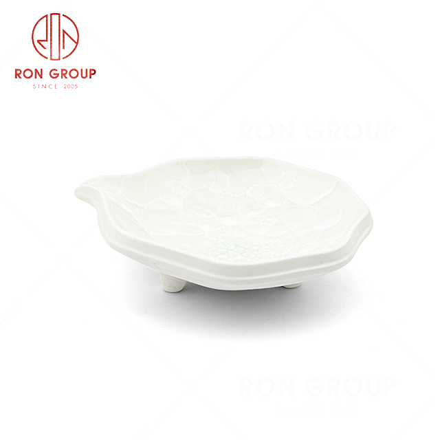 RN0660P00071 Wholesale Unique Design  Exquisite White Ceramic Soup Plate