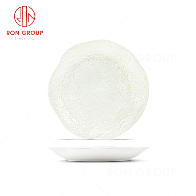 RN0660P00148 Hot Selling High Quality Exquisite and Practical Ceramic Lotus Leaf Plate