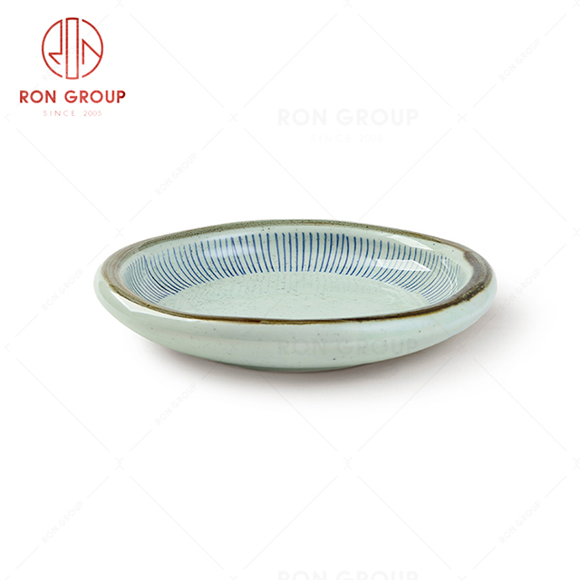 Popular high-quality restaurant tableware hotel VIP service round plate