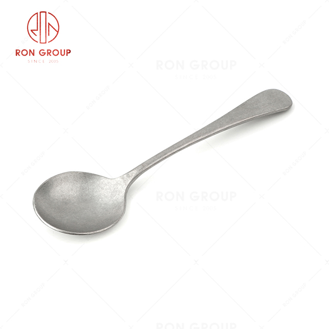 RN0178E00359 Hot Selling High Quality Gold Stainless Steel Cutlery Tony Series -- Soup Spoon