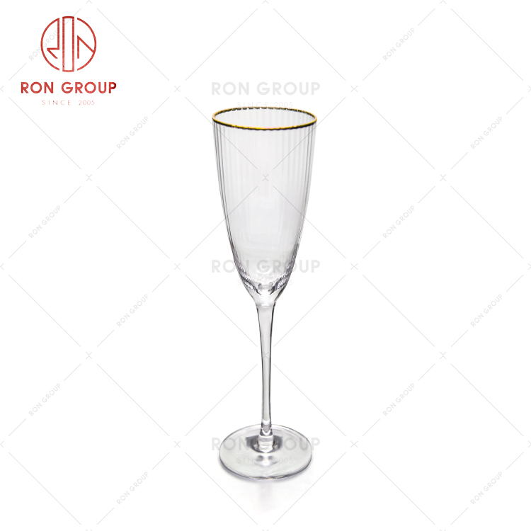 Party wedding decoration glass cup restaurant vintage wine glass embossed glass goblet