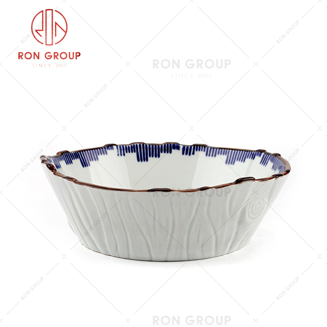 Irregular edge design new style restaurant creative tableware hotel dinnerware bowl