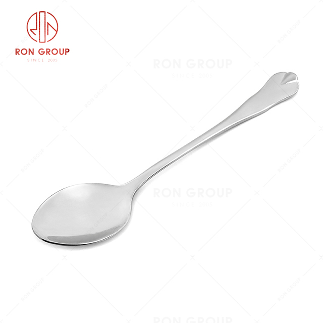 RN0050E01939 Wholesale High Quality Durable Silver Stainless Steel Dessert Spoon