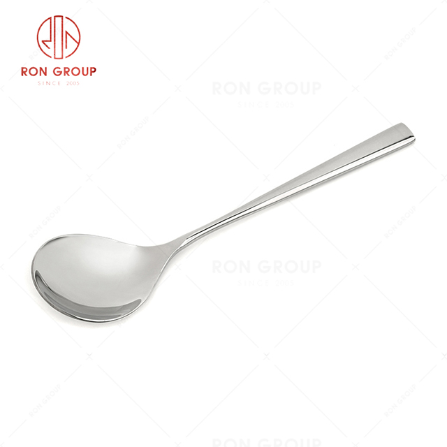 RN0178E00405 Wholesale High Quality Silver Stainless Steel Cutlery New Era Series -- Soup Spoon