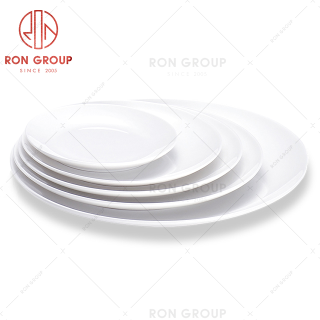 classic light weight dinner plate fine royal porcelain dishes for restaurant