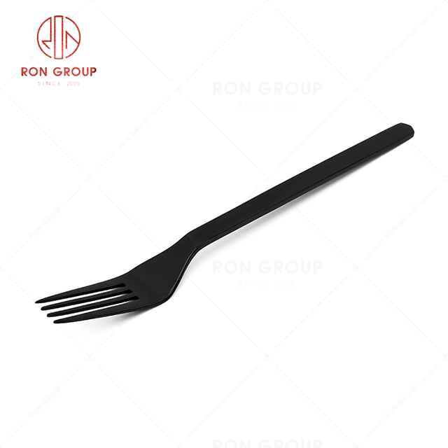 RN0178E00441 Hot Sale High Quality Black Stainless Steel Cutlery Arthur Series-- Dessert fork