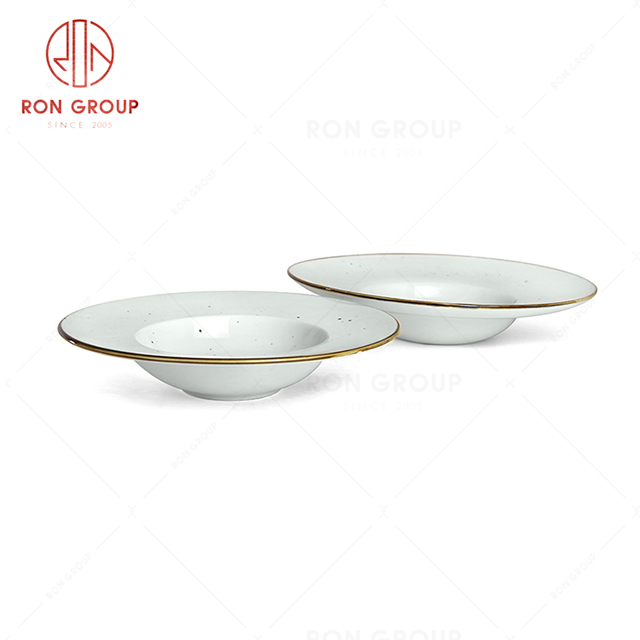 RonGroup New Color Chip Proof  Collection Misty White Bule -  Hat Shape  Plate 