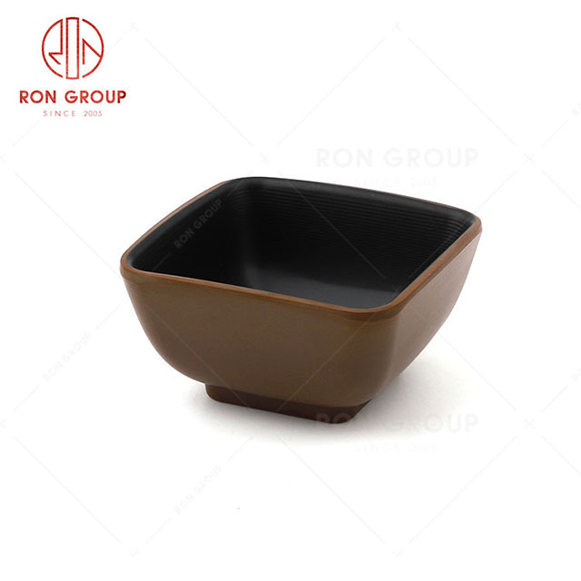 RN0011M02204 Hot Selling Durablle Melamine Square Bowl